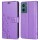 Hülle für Motorola Moto G05 / Moto E15 Handyhülle mit [Standfunktion][Kartenfächern] in Lila