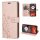 Hülle für Motorola Moto G15 / G15 Power Handyhülle mit [Standfunktion][Kartenfächern] in Rosegold