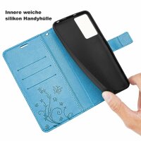 Hülle für Motorola Moto G85 Handyhülle mit [Standfunktion][Kartenfächern] in Blau