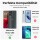 Hülle für Motorola Moto G85 Handyhülle mit [Standfunktion][Kartenfächern] in Grau