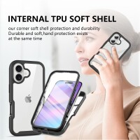 Schutz Hülle Handy Tasche 360 Grad TPU vollschutz mit Integriertem Displayschutz für iPhone 17
