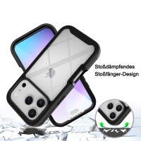 Schutz Hülle Handy Tasche 360 Grad TPU vollschutz mit Integriertem Displayschutz für iPhone 17 Pro