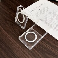 Handyhülle mit integrierter Magnet für Samsung Galaxy Z Flip 7 Handyhülle Bumper Transparent