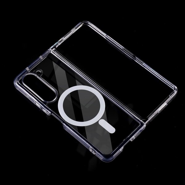 Handyhülle mit integrierter Magnet für Samsung Galaxy Z Fold 7 Handyhülle Bumper Transparent