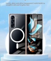 Handyhülle mit integrierter Magnet für Samsung Galaxy Z Fold 7 Handyhülle Bumper Transparent
