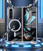 Handyhülle mit integrierter Magnet für Samsung Galaxy Z Fold 7 Handyhülle Bumper Transparent