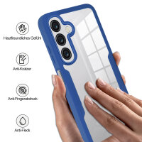 360° Hülle für Samsung Galaxy A16 / A17, 360 Grad Handyhülle mit Integriertem Displayschutz in Blau