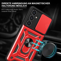 Outdoor Panzer Hülle für Samsung Galaxy A17 mit Kameraschutz Ringhalter Bumper in Rot
