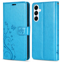 Handy Tasche für Samsung Galaxy A17 5G Hülle Handyhülle Klapphülle Wallet Case in Blau