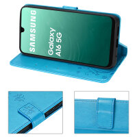 Handy Tasche für Samsung Galaxy A17 5G Hülle Handyhülle Klapphülle Wallet Case in Blau