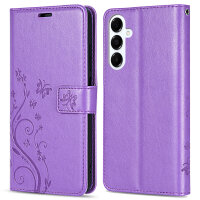 Handy Tasche für Samsung Galaxy A17 5G Hülle Handyhülle Klapphülle Wallet Case in Lila