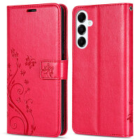 Handy Tasche für Samsung Galaxy A17 5G Hülle Handyhülle Klapphülle Wallet Case in Rot