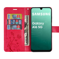 Handy Tasche für Samsung Galaxy A17 5G Hülle Handyhülle Klapphülle Wallet Case in Rot
