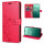 Handy Tasche für Samsung Galaxy A17 5G Hülle Handyhülle Klapphülle Wallet Case in Rot