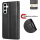 Handy Tasche für Samsung Galaxy A17 5G Hülle Handyhülle Klapphülle Wallet Case in Schwarz