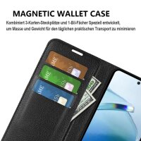 Hülle für Xiaomi Redmi 15C Handyhülle Handy Tasche Klapphülle Flipcase Wallet Case Etui Schwarz