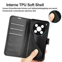 Handy Tasche für ZTE Blade V70 Max Handyhülle Flip Cover Wallet Case Hülle Etui Schwarz