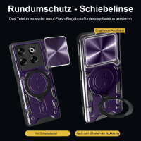 Outdoor Panzer Hülle für ZTE Blade V70 Handyhülle mit Slide Kameraschutz Ringhalter Bumper in Lila