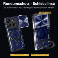 Outdoor Panzer Hülle für ZTE Blade V70 Handyhülle mit Slide Kameraschutz Ringhalter Bumper in Blau
