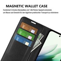 Hülle für Xiaomi Redmi 15 Handyhülle Handy Tasche Klapphülle Flipcase Wallet Case Etui Schwarz
