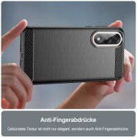 Hülle für OnePlus Nord 5 Carbon Outdoor Handyhülle Bumper Case Cover Handy Tasche TPU