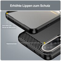 Hülle für OnePlus Nord 5 Carbon Outdoor Handyhülle Bumper Case Cover Handy Tasche TPU