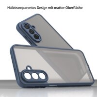 Handyhülle für Samsung Galaxy A17 5G Stoßfest Matt Back Cover Blau