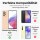 Handykette für Samsung Galaxy A53 Hülle mit Band Handyhülle Kartenfächer PU Leder Umhängetasche in Hellblau