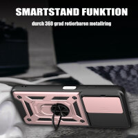 Outdoor Panzer Hülle für Xiaomi Redmi 15C (173cm) Handyhülle Kameraschutz Ringhalter in Rosegold