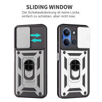 Outdoor Panzer Hülle für Xiaomi Redmi 15C (173cm) Handyhülle Kameraschutz Ringhalter in Silber