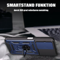 Outdoor Panzer Hülle für Xiaomi Redmi 15 4G / 5G Handyhülle Kameraschutz Ringhalter in Blau