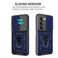 Outdoor Panzer Hülle für Xiaomi Redmi 15 4G / 5G Handyhülle Kameraschutz Ringhalter in Blau