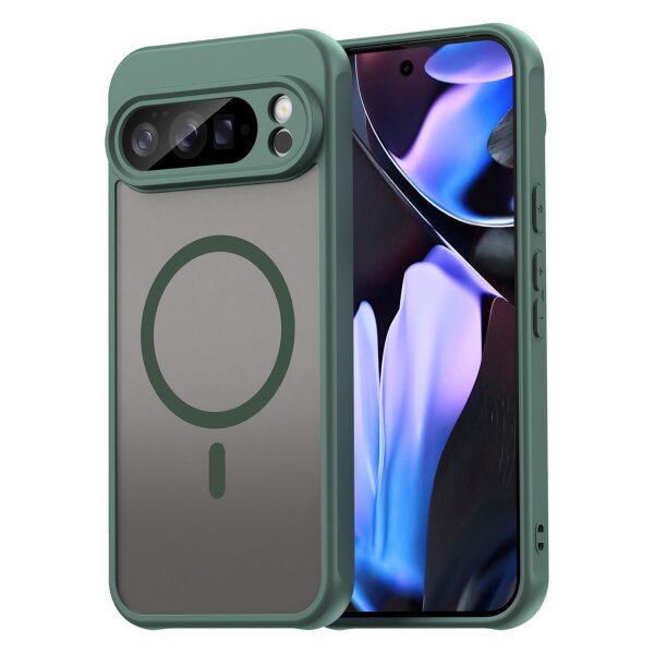 Handyhülle für Google Pixel 10 Pro XL Matt Case Schutzhülle Kratzfest Passgenau Grün