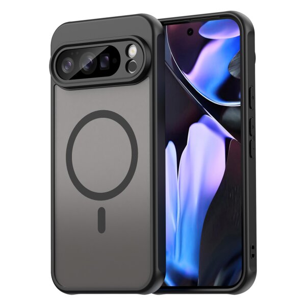 Handyhülle für Google Pixel 10 Pro XL Matt Case Schutzhülle Kratzfest Passgenau Schwarz