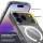 Hülle mit integrierter Magnet für iPhone 17 Pro Max Handyhülle Bumper Transparent