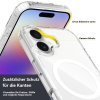 Hülle mit integrierter Magnet für iPhone 17 Handyhülle Bumper Transparent