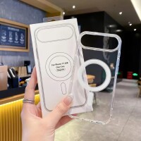 Hülle mit integrierter Magnet für iPhone 17 Air Handyhülle Bumper Transparent