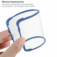 360° Grad Hülle für Samsung Galaxy S25 FE mit Integriertem Displayschutz Blau