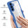 360° Grad Hülle für Samsung Galaxy S25 FE mit Integriertem Displayschutz Blau