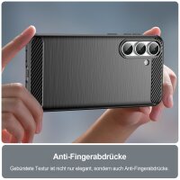 Carbon Hülle für Samsung Galaxy S25 FE Handyhülle Back Cover Handy Tasche