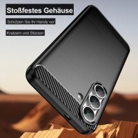 Carbon Hülle für Samsung Galaxy S25 FE Handyhülle Back Cover Handy Tasche