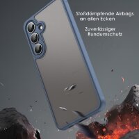 Matte Hülle für Samsung Galaxy S25 FE Stoßfest Matt Back Cover in Blau