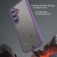 Matte Hülle für Samsung Galaxy S25 FE Stoßfest Matt Back Cover in Lila