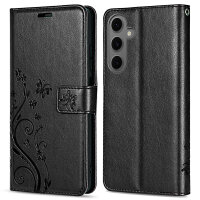 Handy Tasche für Samsung Galaxy S25 FE Hülle Handyhülle Klapphülle Wallet Case in Schwarz