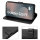 Handy Tasche für Samsung Galaxy S25 FE Hülle Handyhülle Klapphülle Wallet Case in Schwarz