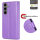 Handy Tasche für Samsung Galaxy S25 FE Hülle Handyhülle Klapphülle Wallet Case in Lila
