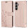 Handy Tasche für Samsung Galaxy S25 FE Hülle Handyhülle Klapphülle Wallet Case in Rosegold