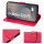 Handy Tasche für Samsung Galaxy S25 FE Hülle Handyhülle Klapphülle Wallet Case in Rot