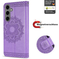 Handy Tasche für Samsung Galaxy S25 FE Hülle Handyhülle Klapphülle Wallet Case in Lila