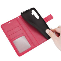 Handy Tasche für Samsung Galaxy S25 FE Hülle Handyhülle Klapphülle Wallet Case in Rot